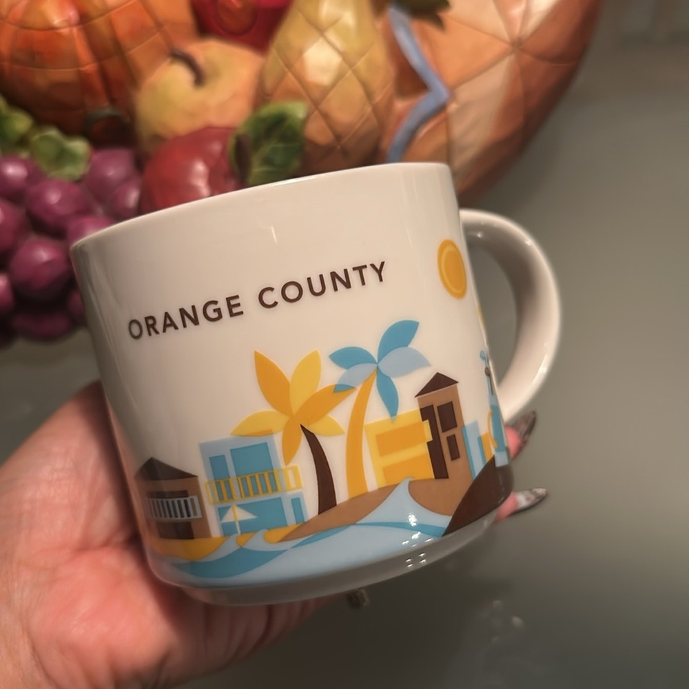 NWOT Starbucks Orange County You Are Here Coffee Mug Cup 14 Oz